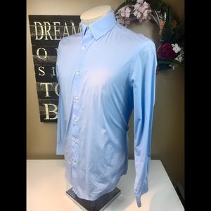 Express Modern Fit Mens Blue Long Sleeve Medium